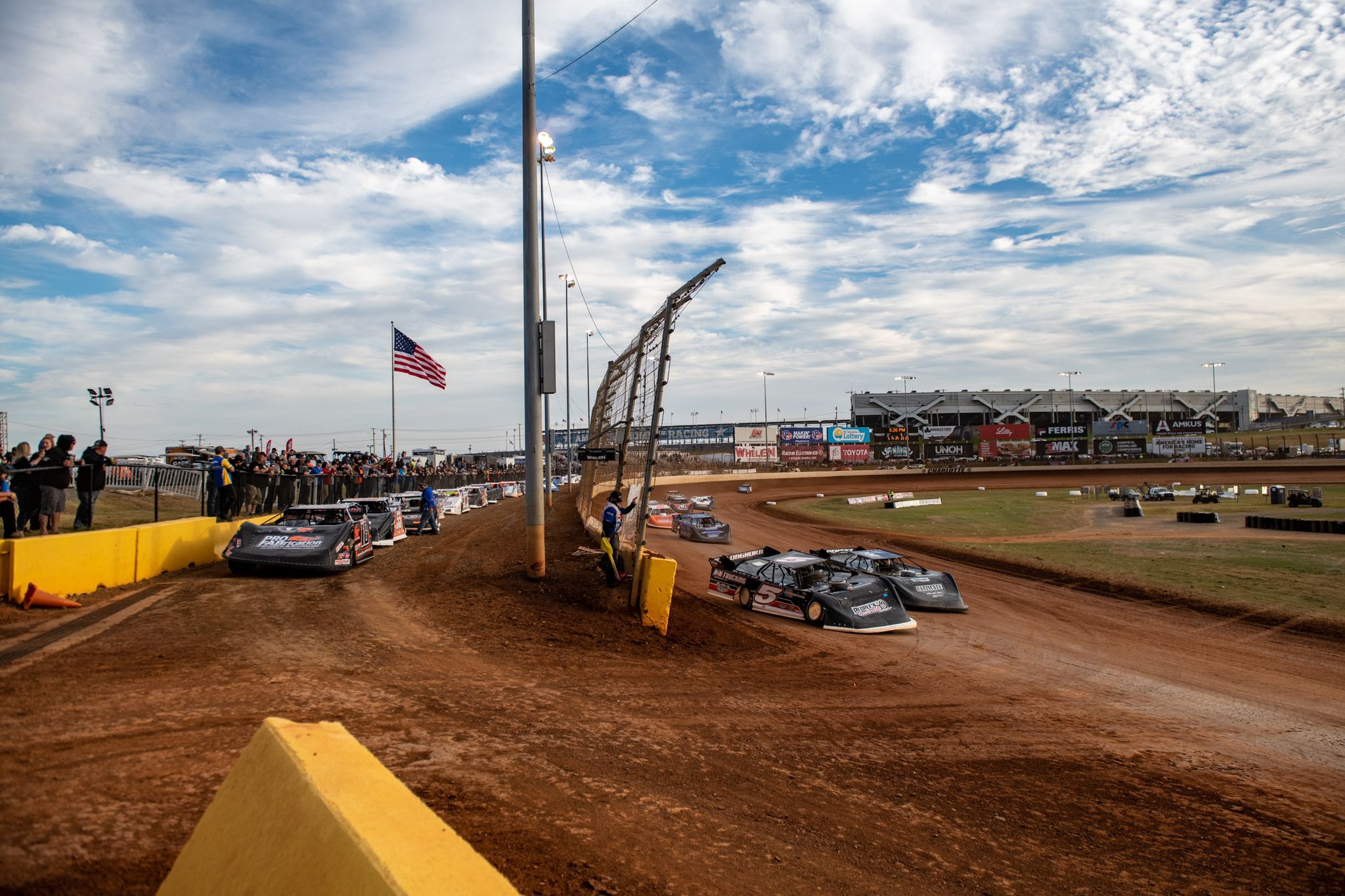 Pro Late Models race at The Dirt Track at Charlotte