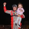 DIRTcar Pro Late Model driver Jose Parga posing in Victory Lane at Lincoln Speedway