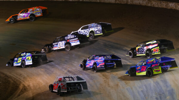 DIRTcar UMP Modifieds racing at Volusia Speedway Park in the 2023 DIRTcar Nationals